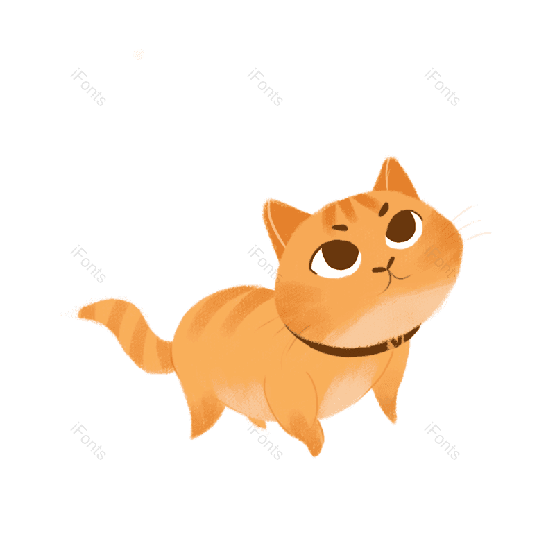 卡通图片,插画元素,猫咪PNG,动物免抠素材